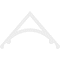 Ekena Millwork Pitch Legacy Architectural Grade PVC Gable Pediment, 60"W x 35"H x 1"P (14/12) GPP060X035X100LEG - alternate 2